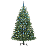 Albero di Natale Artificiale con Rami Pieghevoli Verde 210 cm 3395503