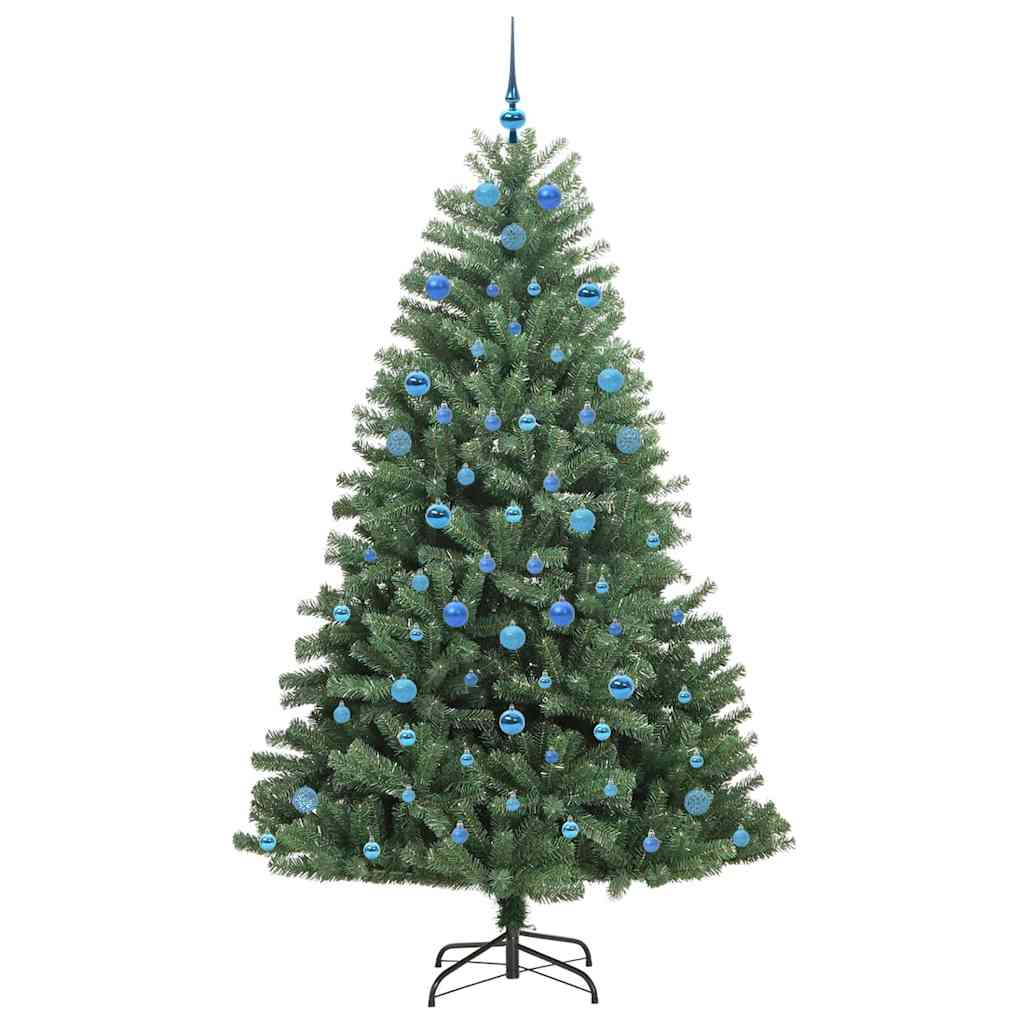 Albero di Natale Artificiale con Rami Pieghevoli Verde 210 cm 3395503
