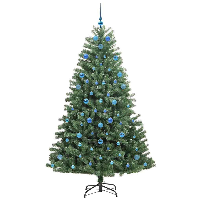 Albero di Natale Artificiale con Rami Pieghevoli Verde 210 cm 3395503
