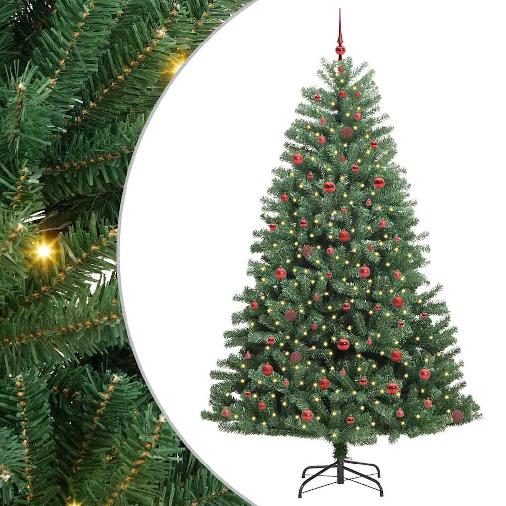 Albero di Natale Artificiale con Rami Pieghevoli Verde 240 cm 3395505