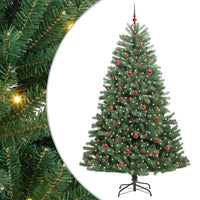 Albero di Natale Artificiale con Rami Pieghevoli Verde 240 cm 3395505