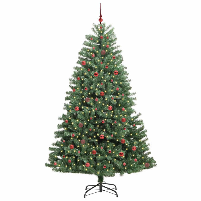 Albero di Natale Artificiale con Rami Pieghevoli Verde 240 cm 3395505