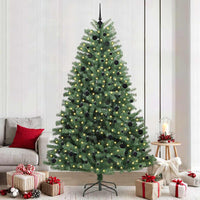 Albero di Natale Artificiale con Rami Pieghevoli Verde 240 cm 3395506