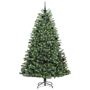 Albero di Natale Artificiale con Rami Pieghevoli Verde 240 cm 3395506