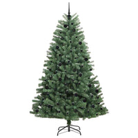 Albero di Natale Artificiale con Rami Pieghevoli Verde 240 cm 3395506