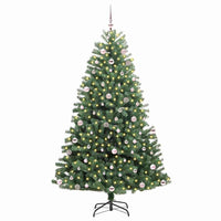 Albero di Natale Artificiale con Rami Pieghevoli Verde 240 cm 3395507