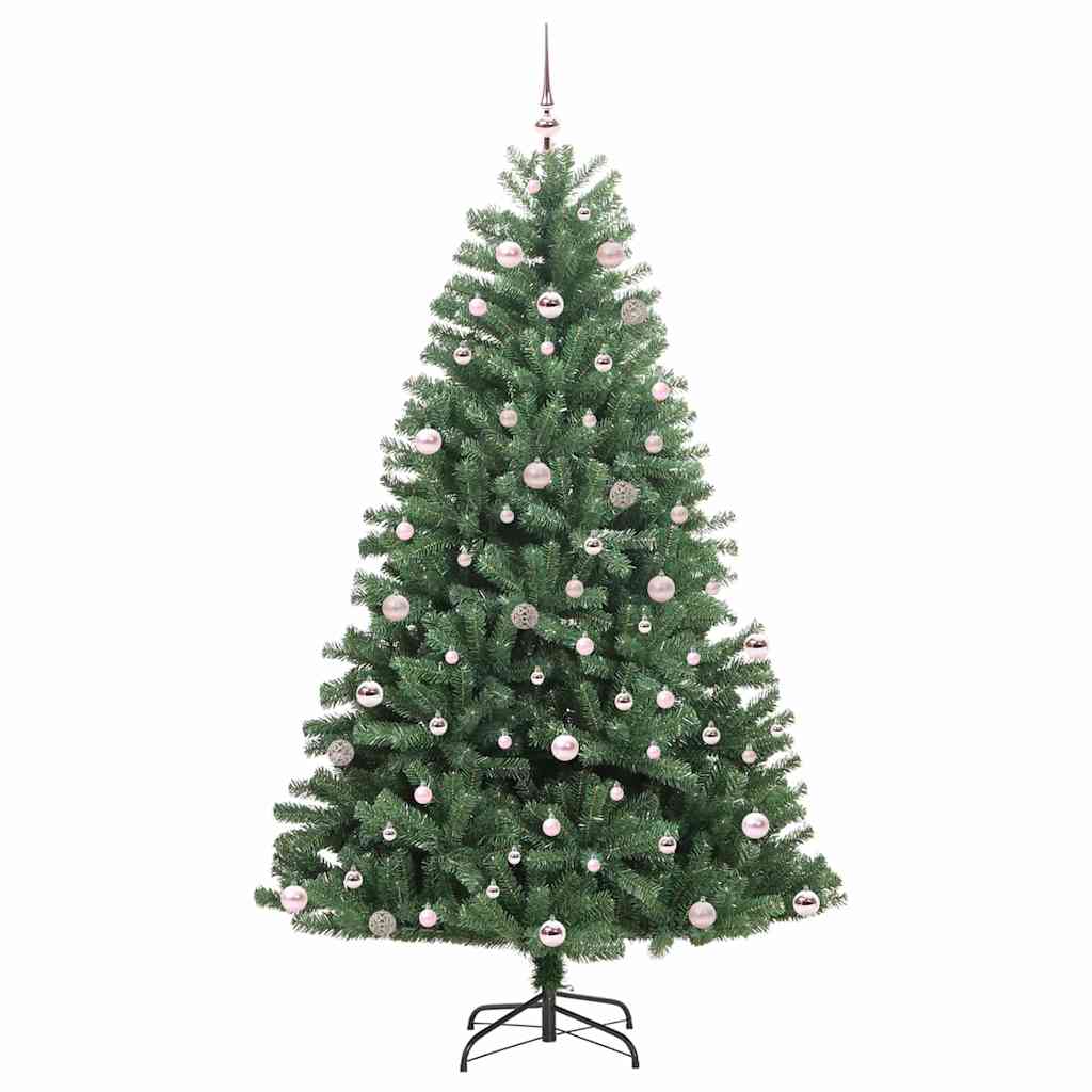 Albero di Natale Artificiale con Rami Pieghevoli Verde 240 cm 3395507