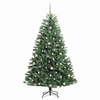 Albero di Natale Artificiale con Rami Pieghevoli Verde 240 cm 3395507