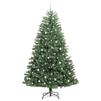 Albero di Natale Artificiale con Rami Pieghevoli Verde 240 cm 3395508