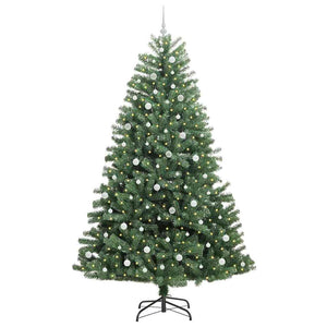 Albero di Natale Artificiale con Rami Pieghevoli Verde 240 cm 3395508