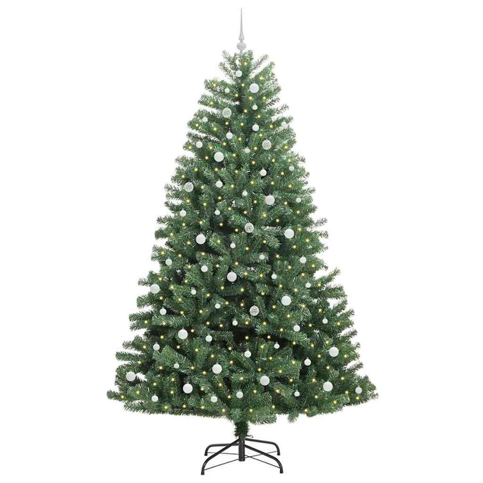Albero di Natale Artificiale con Rami Pieghevoli Verde 240 cm 3395508