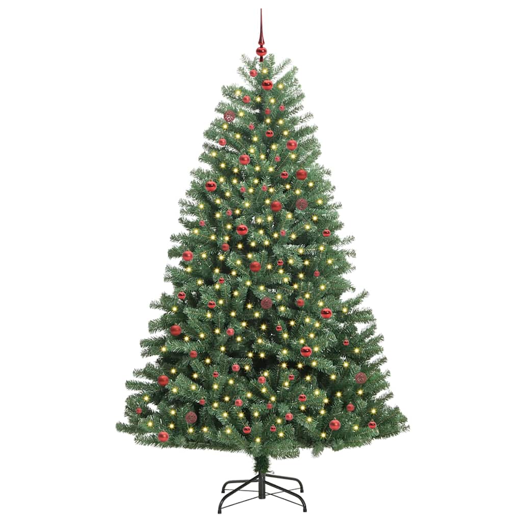 Albero di Natale Artificiale con Rami Pieghevoli Verde 270 cm 3395514