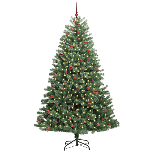 Albero di Natale Artificiale con Rami Pieghevoli Verde 270 cm 3395514