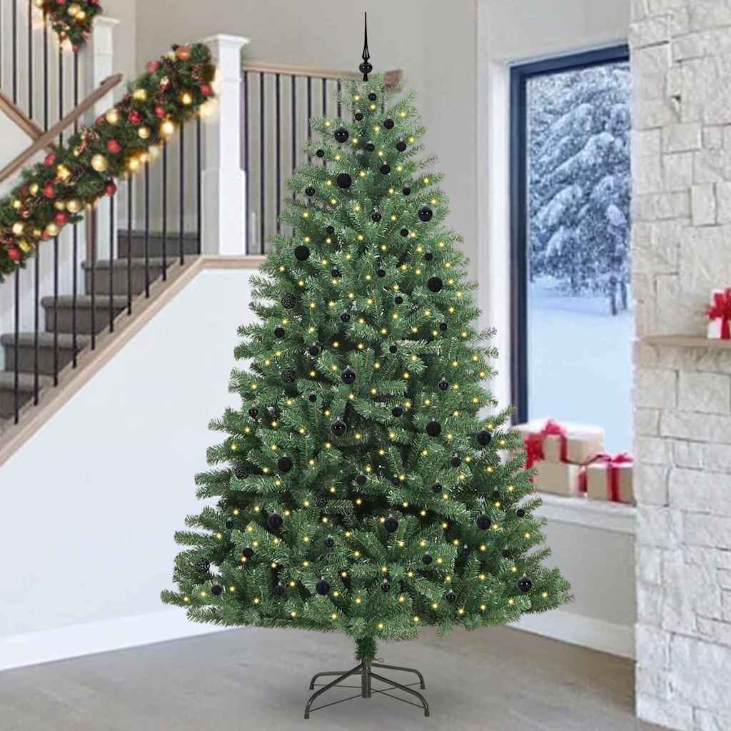 Albero di Natale Artificiale con Rami Pieghevoli Verde 270 cm 3395515