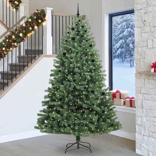 Albero di Natale Artificiale con Rami Pieghevoli Verde 270 cm 3395515