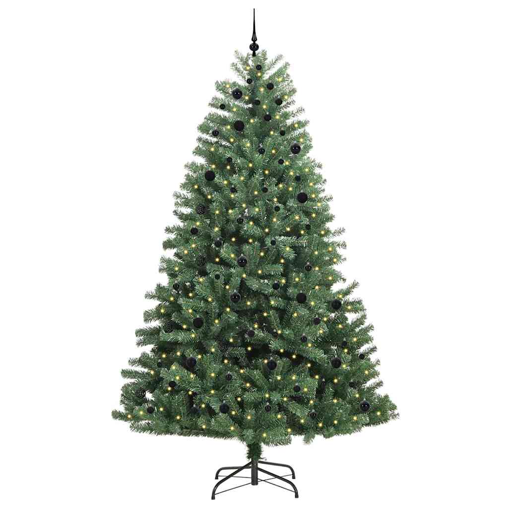 Albero di Natale Artificiale con Rami Pieghevoli Verde 270 cm 3395515