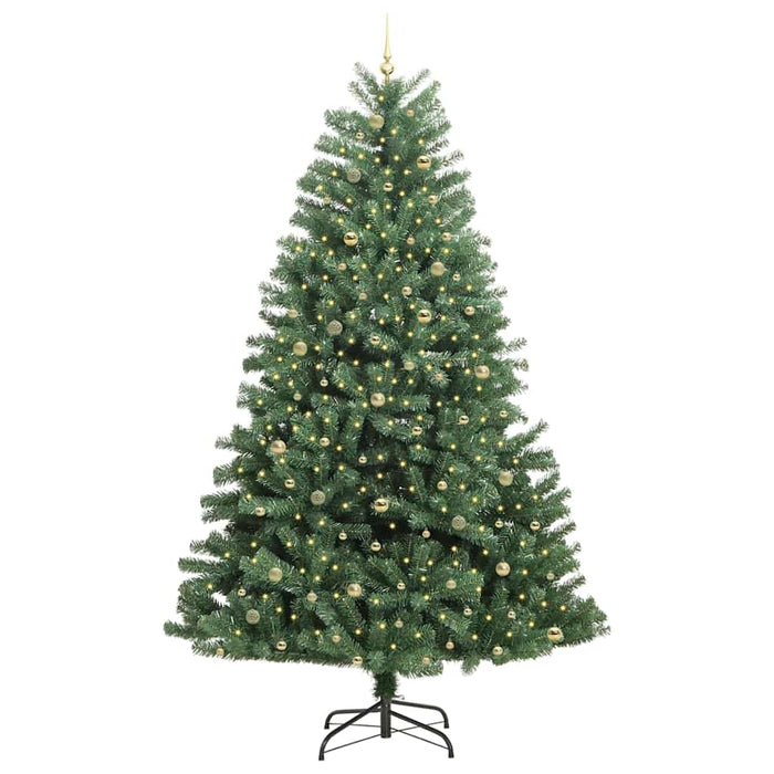 Albero di Natale Artificiale con Rami Pieghevoli Verde 270 cm 3395518