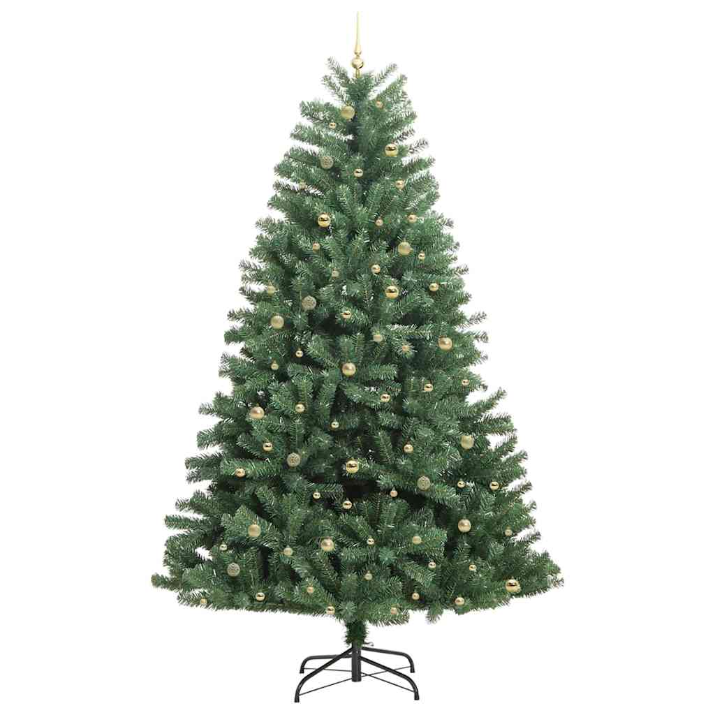 Albero di Natale Artificiale con Rami Pieghevoli Verde 270 cm 3395518
