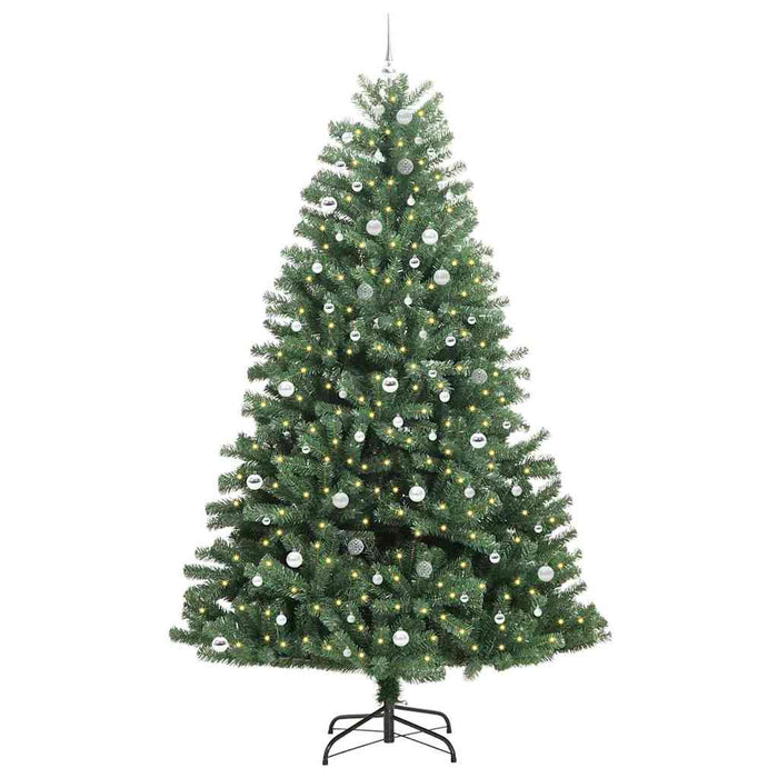 Albero di Natale Artificiale con Rami Pieghevoli Verde 270 cm 3395519
