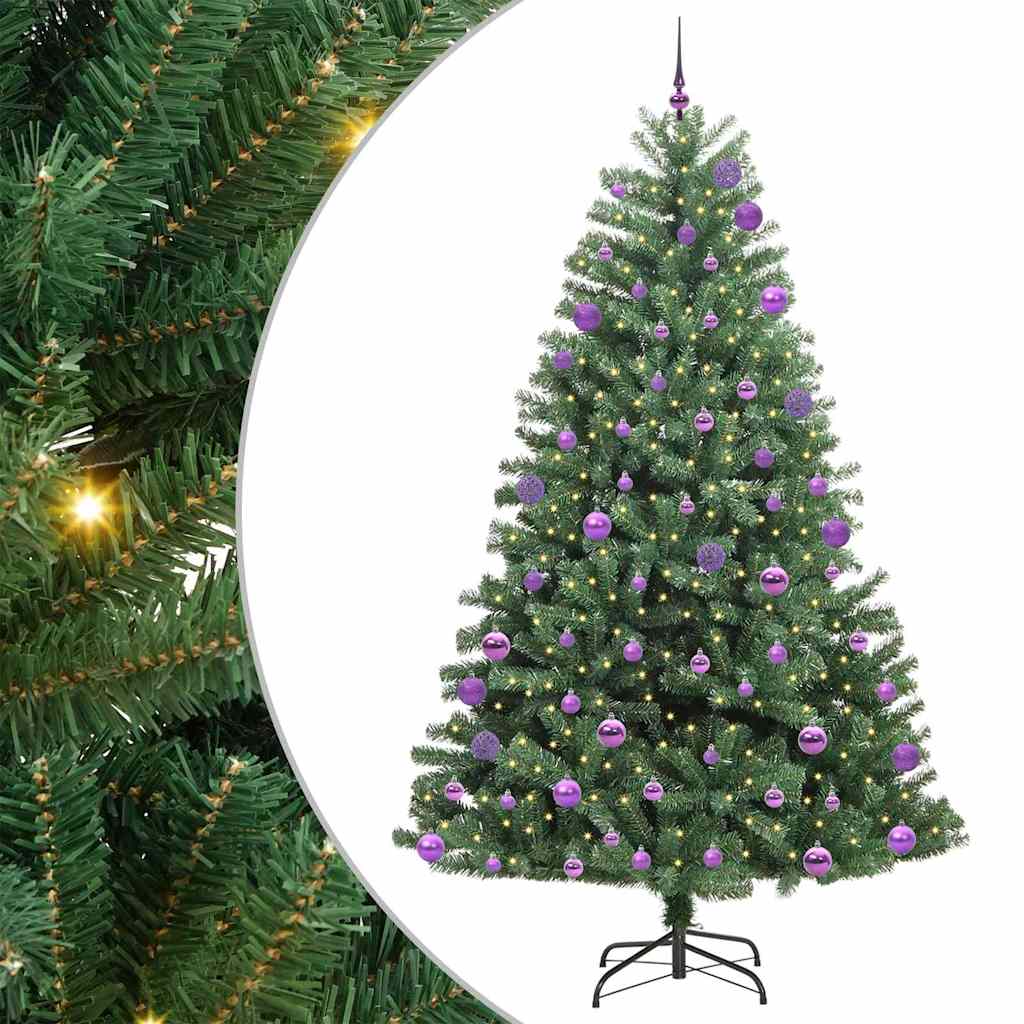 Albero di Natale Artificiale con Rami Pieghevoli Verde 270 cm 3395520