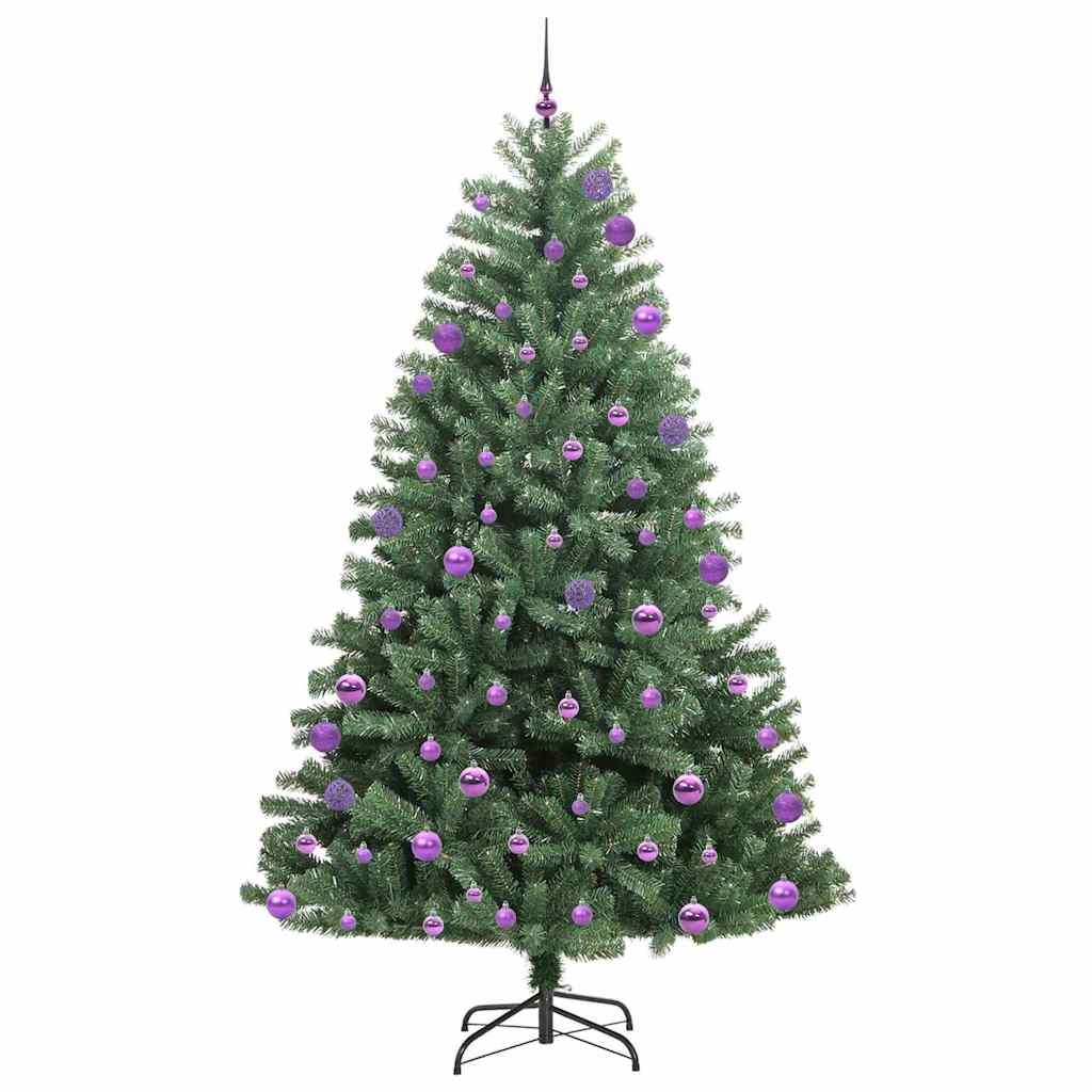 Albero di Natale Artificiale con Rami Pieghevoli Verde 270 cm 3395520