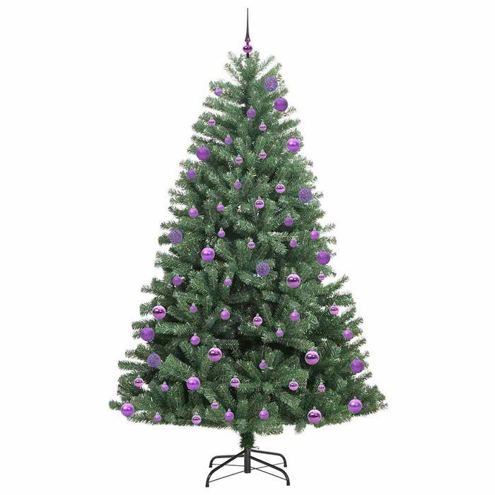 Albero di Natale Artificiale con Rami Pieghevoli Verde 270 cm 3395520