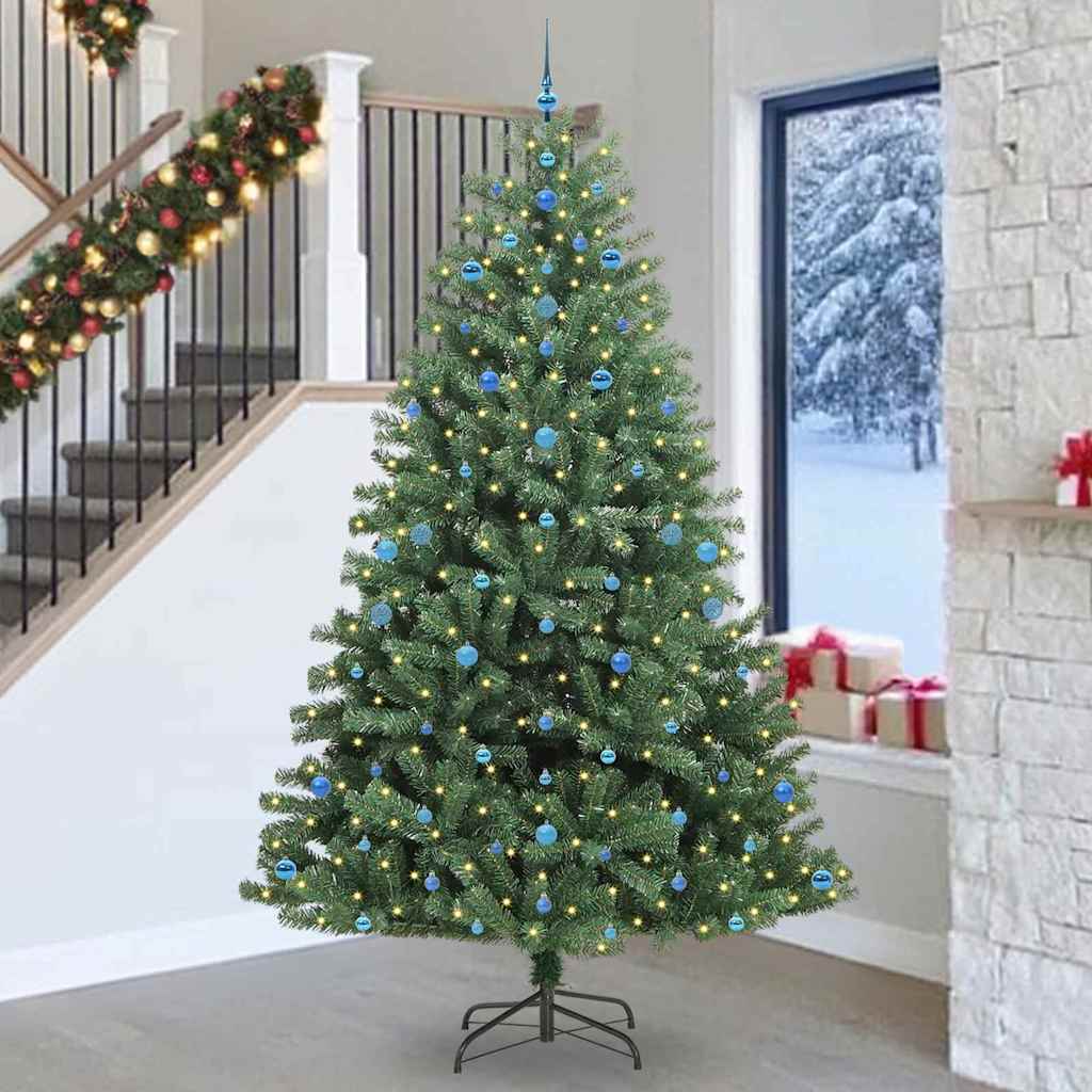 Albero di Natale Artificiale con Rami Pieghevoli Verde 270 cm 3395521