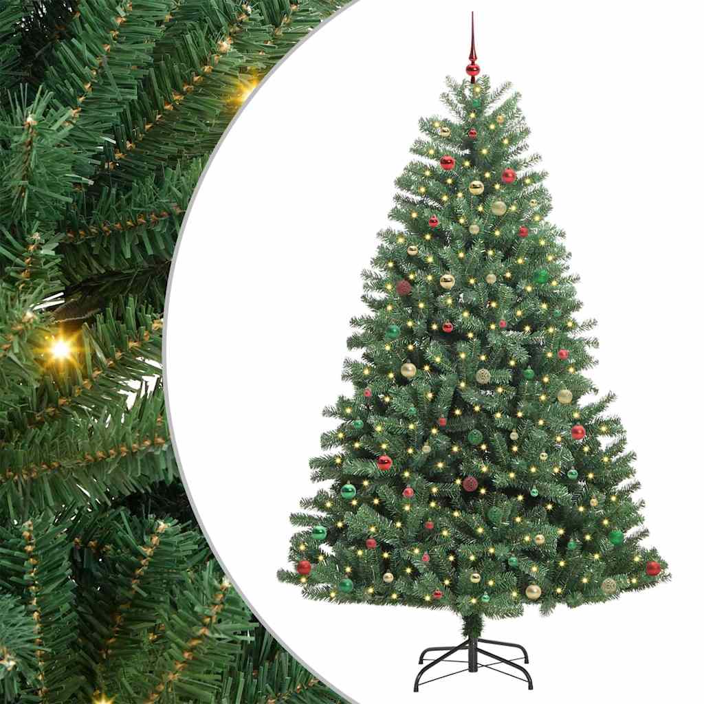 Albero di Natale Artificiale con Rami Pieghevoli Verde 270 cm 3395522