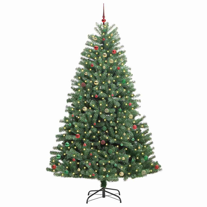 Albero di Natale Artificiale con Rami Pieghevoli Verde 270 cm 3395522