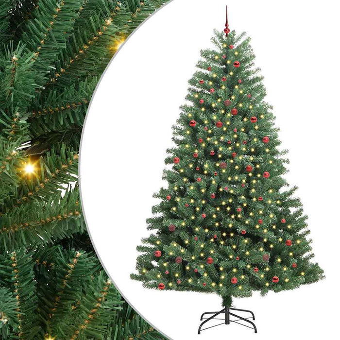 Albero di Natale Artificiale con Rami Pieghevoli Verde 300 cm 3395523