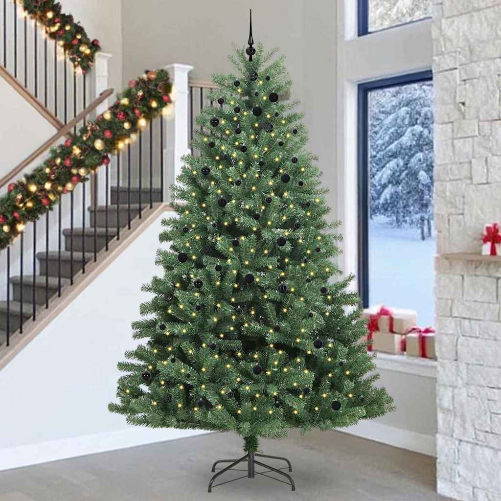 Albero di Natale Artificiale con Rami Pieghevoli Verde 300 cm 3395524