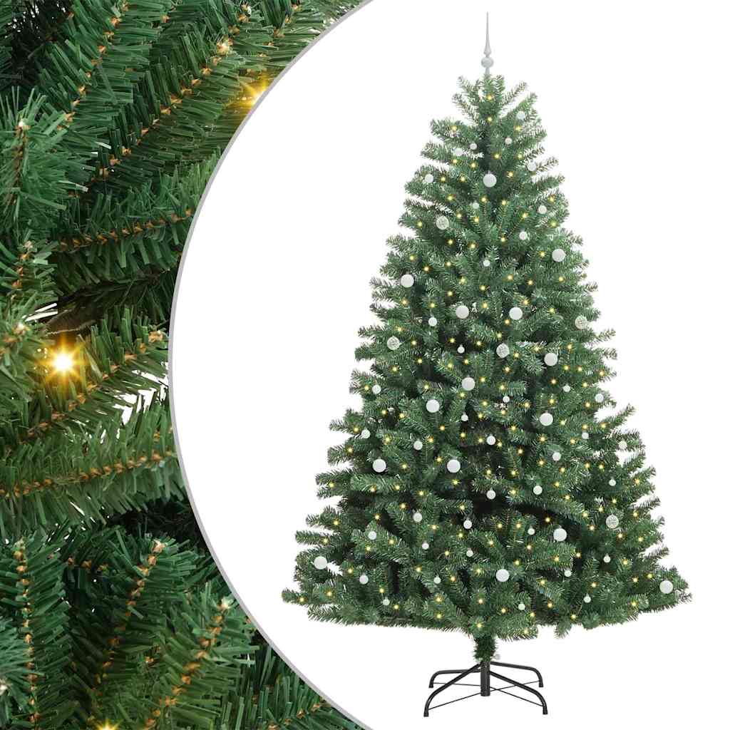 Albero di Natale Artificiale con Rami Pieghevoli Verde 300 cm 3395526