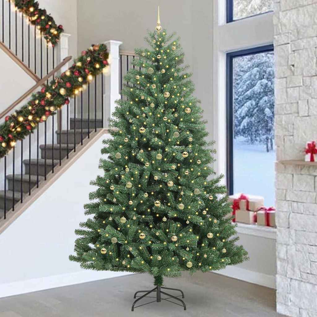 Albero di Natale Artificiale con Rami Pieghevoli Verde 300 cm 3395527