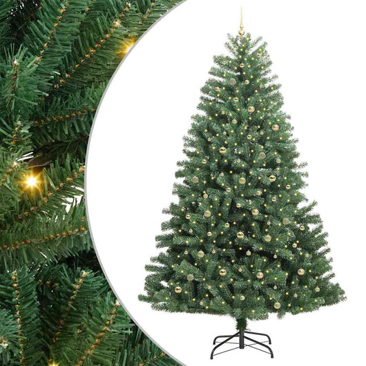 Albero di Natale Artificiale con Rami Pieghevoli Verde 300 cm 3395527