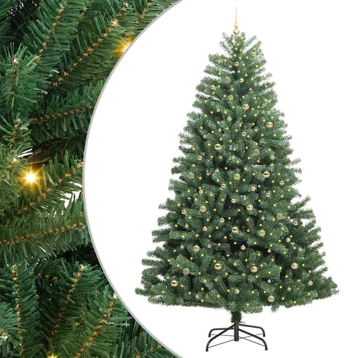 Albero di Natale Artificiale con Rami Pieghevoli Verde 300 cm 3395527