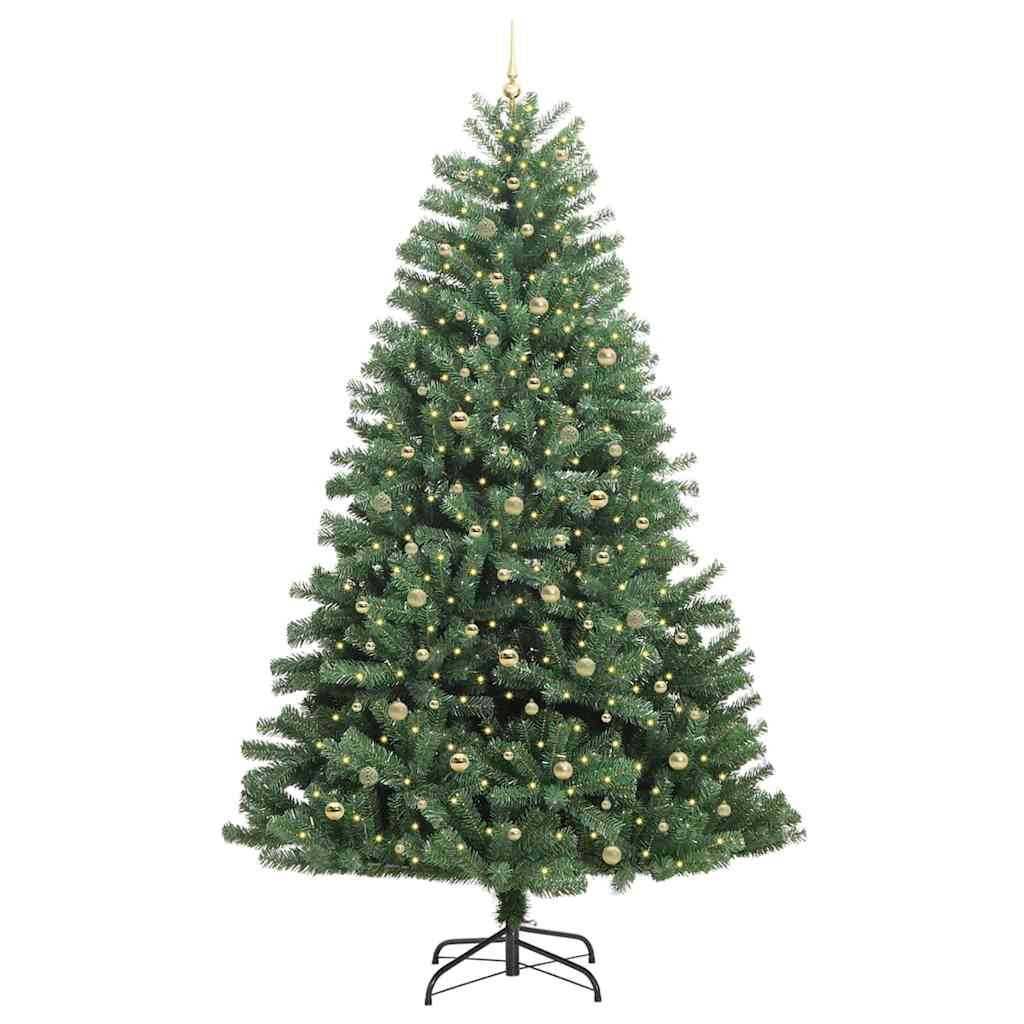 Albero di Natale Artificiale con Rami Pieghevoli Verde 300 cm 3395527