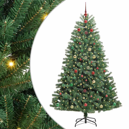 Albero di Natale Artificiale con Rami Pieghevoli Verde 300 cm 3395531