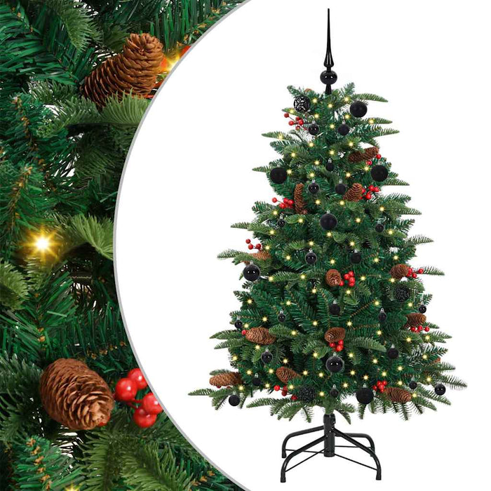 Albero di Natale Artificiale-Albero Natalizio con 150 LED Verde 150 cm 813607