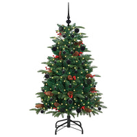 Albero di Natale Artificiale-Albero Natalizio con 150 LED Verde 150 cm 813607