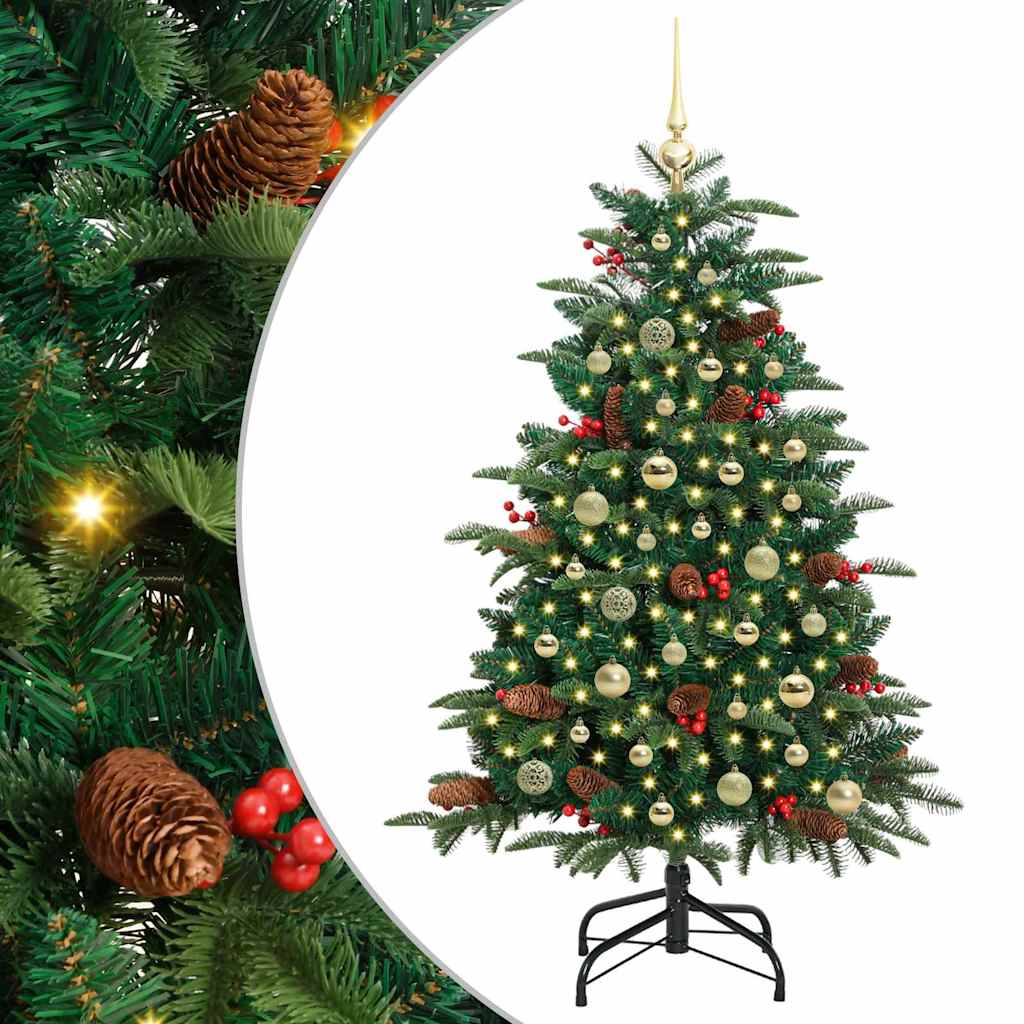 Albero di Natale Artificiale-Albero Natalizio con 150 LED Verde 150 cm 488389