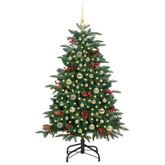 Albero di Natale Artificiale-Albero Natalizio con 150 LED Verde 150 cm 488389