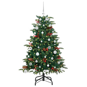Albero di Natale Artificiale-Albero Natalizio con 150 LED Verde 150 cm 793270