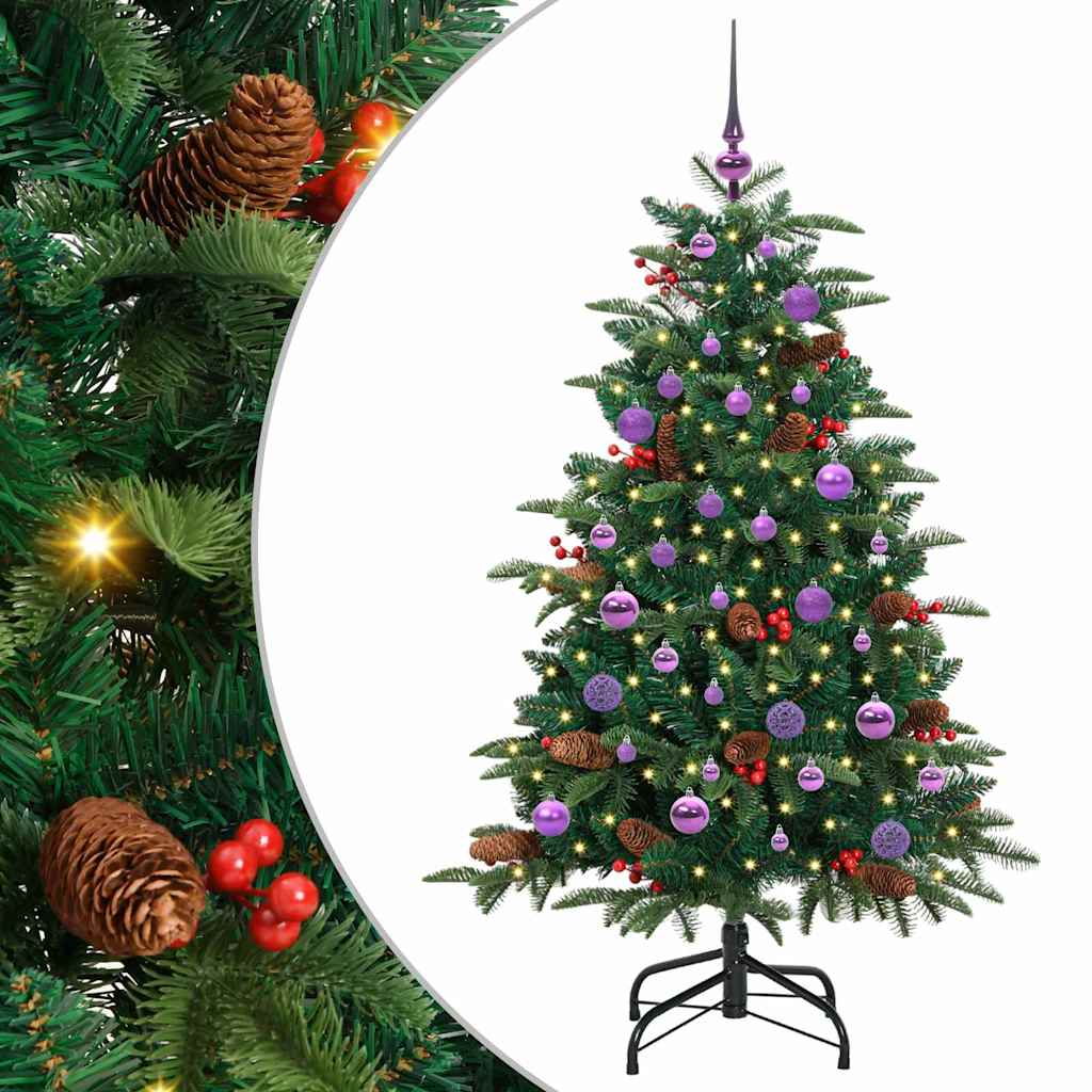 Albero di Natale Artificiale-Albero Natalizio con 150 LED Verde 150 cm 543902