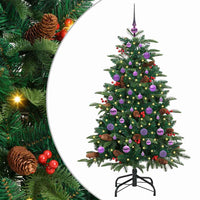Albero di Natale Artificiale-Albero Natalizio con 150 LED Verde 150 cm 543902