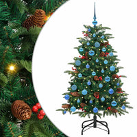 Albero di Natale Artificiale-Albero Natalizio con 150 LED Verde 150 cm 853957
