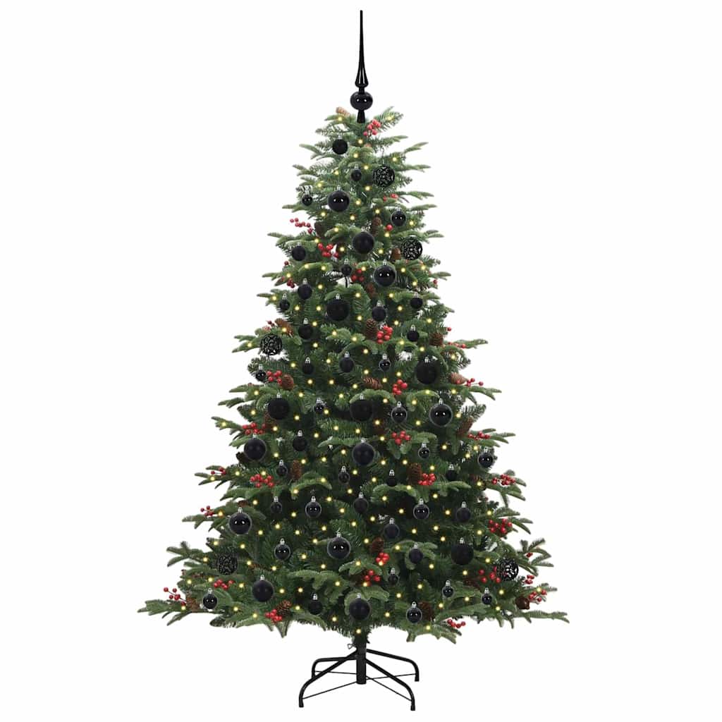 Albero di Natale Artificiale-Albero Natalizio con 300 LED Verde 180 cm 583042