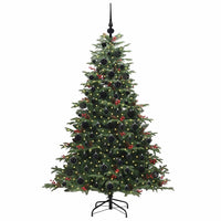 Albero di Natale Artificiale-Albero Natalizio con 300 LED Verde 180 cm 583042