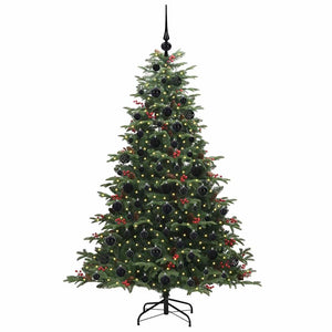 Albero di Natale Artificiale-Albero Natalizio con 300 LED Verde 180 cm 583042