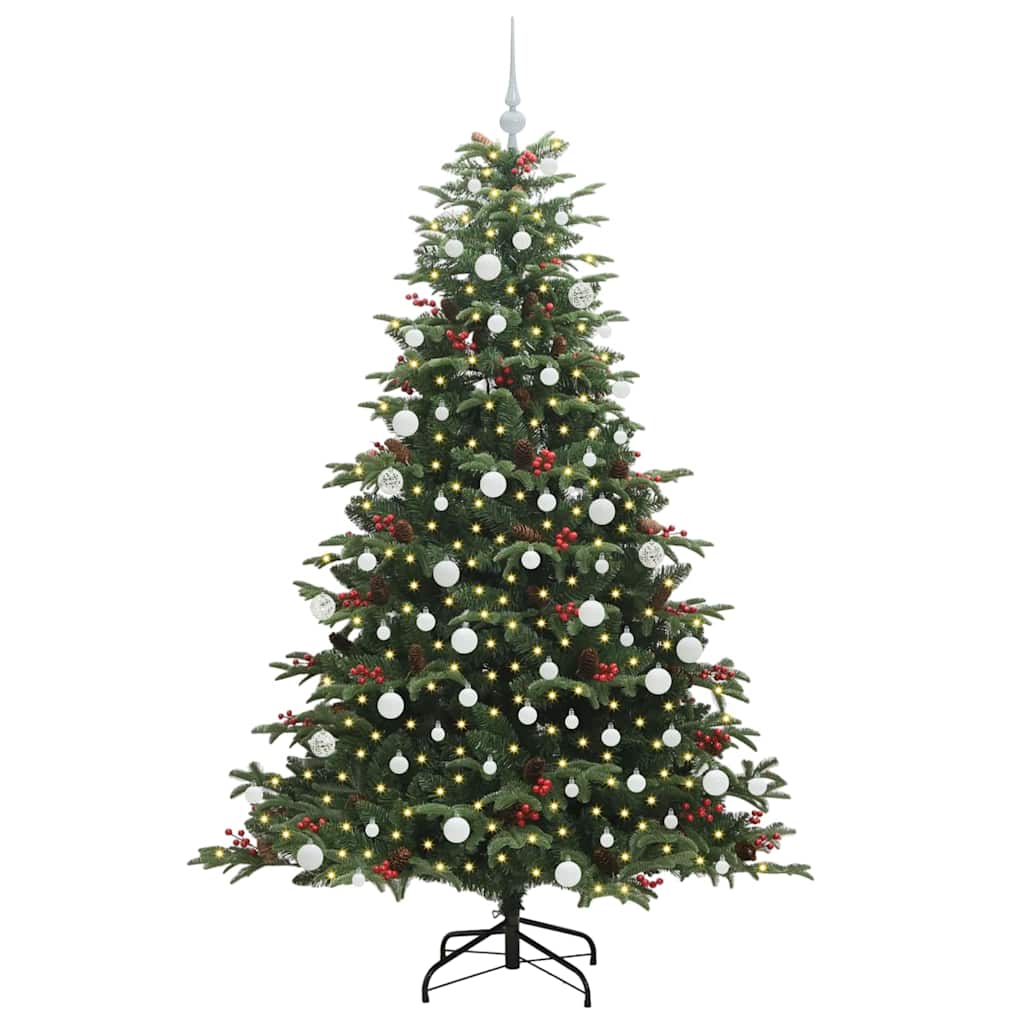 Albero di Natale Artificiale-Albero Natalizio con 300 LED Verde 180 cm 637625