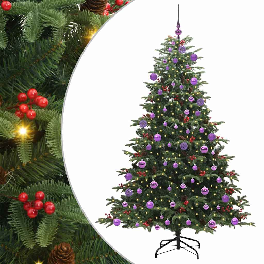 Albero di Natale Artificiale-Albero Natalizio con 300 LED Verde 180 cm 694205
